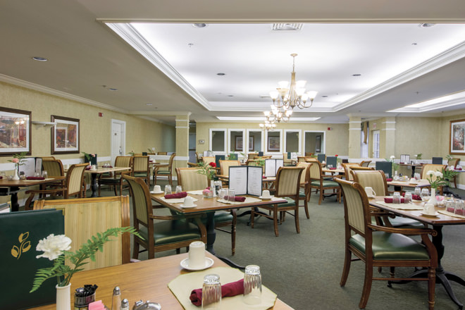Isted Living Durham North Carolina Alzheimer S Care Brookdale Durham Dining Room