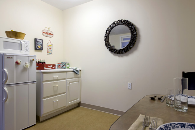Isted Living Durham North Carolina Alzheimer S Care Brookdale Durham Kitchen Area