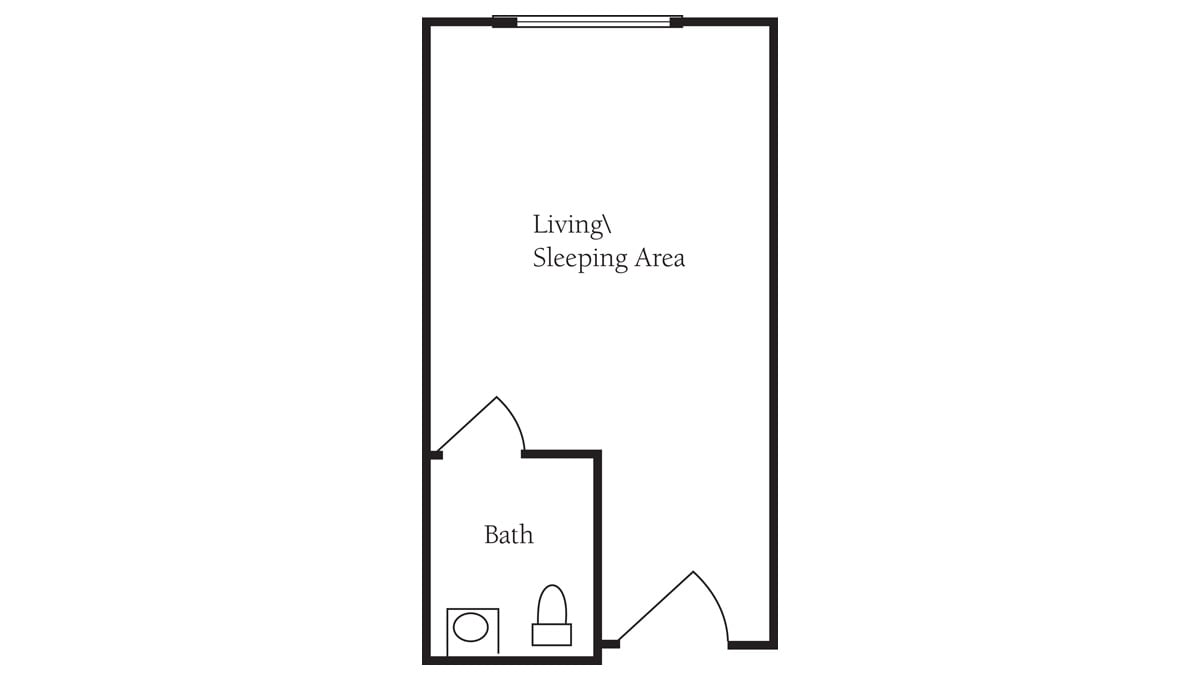 Brookdale Galleria floor plan Rehabilitation and Skilled Nursing - Deluxe Private