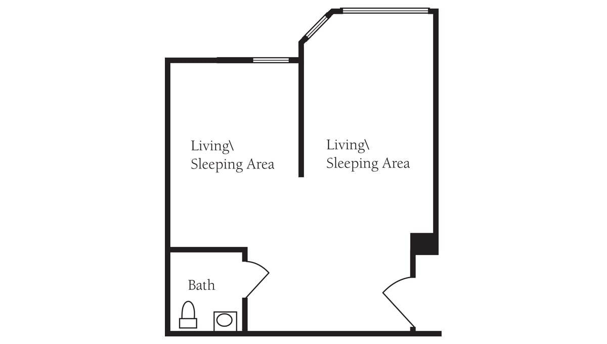 Brookdale Galleria floor plan Rehabilitation and Skilled Nursing - Semi Private