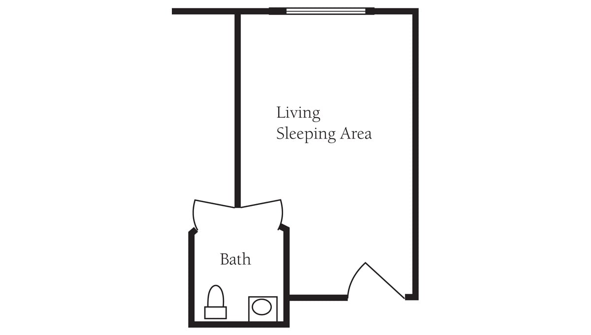 Brookdale Galleria floor plan Rehabilitation and Skilled Nursing - Shared Private