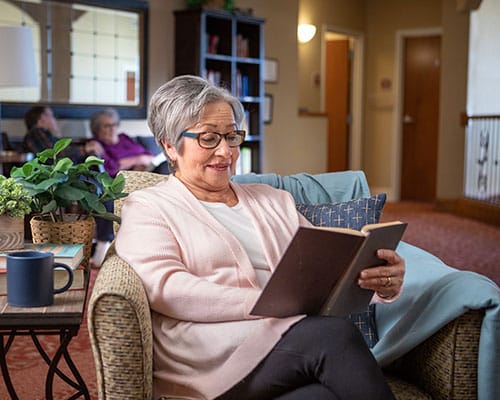woman reading