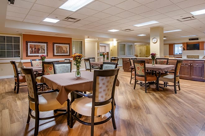 Brookdale Skyline Skilled Nursing Dining Room