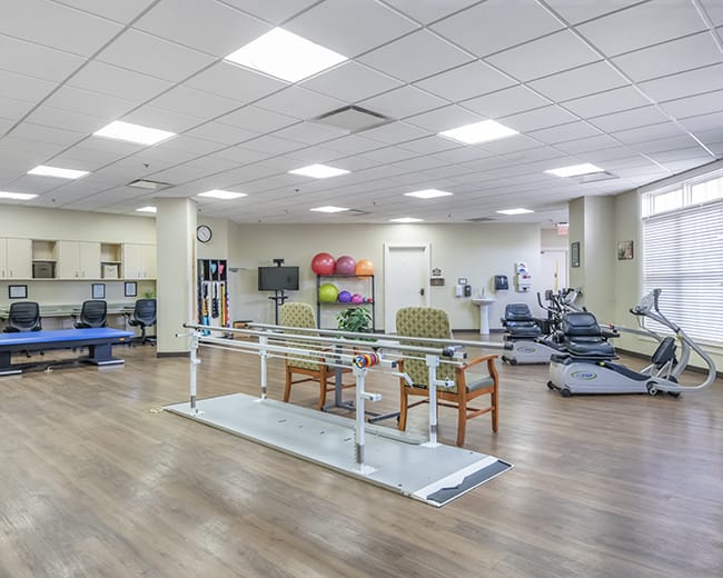 fitness and therapy room