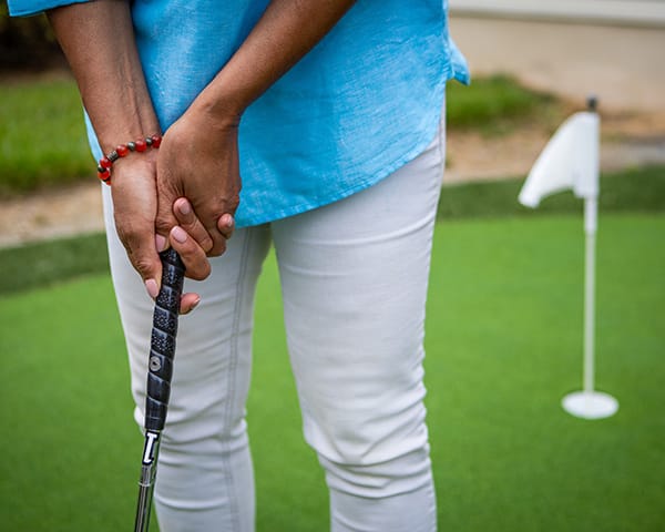 golfing