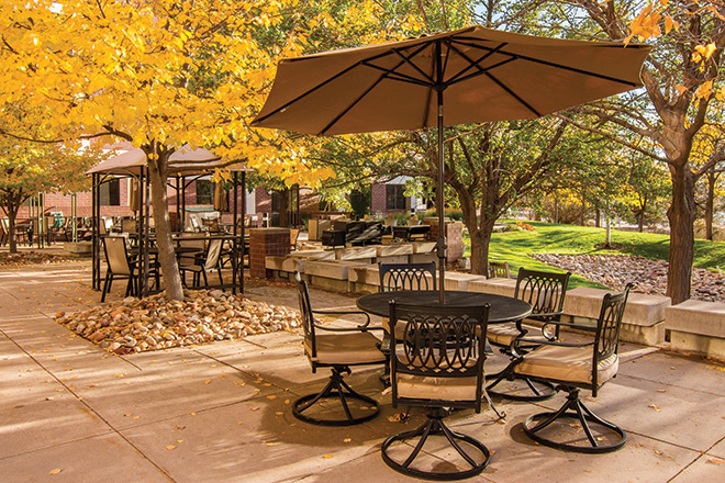 Brookdale Meridian Englewood Skilled Nursing Patio
