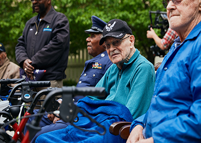 veterans sitting together at Brookdale