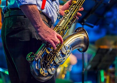 Austin saxophone player