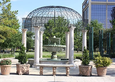 Houston cupola fountain