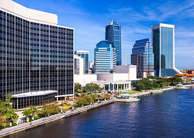 Downtown Jacksonville and river
