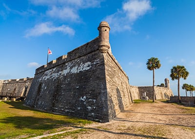 Saint Augustine Fort near Jacksonville