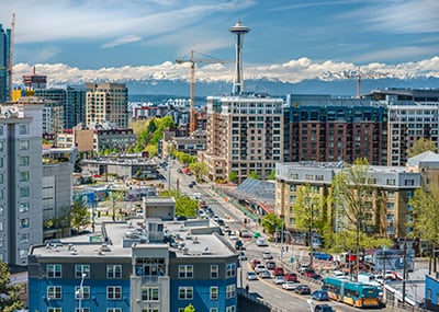 Seattle downtown streets