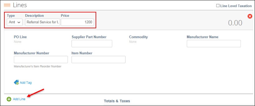 create invoice step 4b