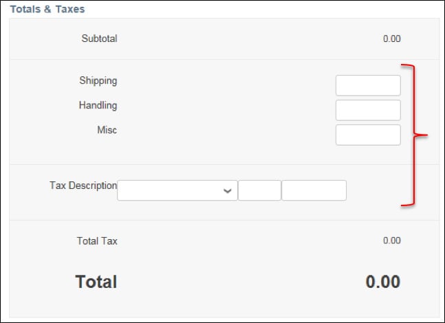 create invoice step 5