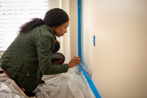  Designer painting wall