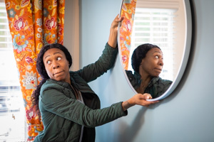  Designer hanging mirror on wall